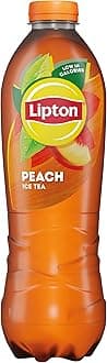 Lipton​ Peach Bottled Ice Tea 1.25 L, low calorie​ soft drink​, 100% black tea extract​ (Pack of 6)