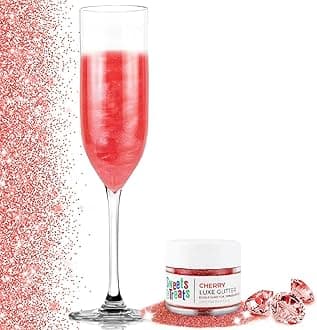 Edible Glitter for Drinks, Edible Glitter for Cakes, Drink Glitter, Brew Glitter, Red Edible Glitter Cake Decorations Edible Red Glitter, Edible Glitter for Strawberries, Cocktail Glitter