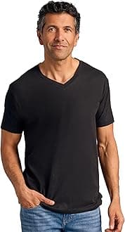 True Classic Mens V Neck T Shirts – Cotton V Neck Shirts for Men, V-Neck Mens T-Shirts and Undershirts for Men Pack/Singles