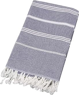 Turkish Beach Towels, 71x39 Inches Oversized Cotton Sand Free Quick Dry Beach Towel for Adults Kids,Lightweight Pool Towel Bathroom Towels,Travel Essentials