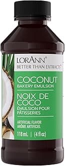 Lorann Oils Bakery Emulsions Natural and Artificial Flavor 4oz-Coconut, Other, Multicoloured, 6.82 x 6.82 x 13.43 cm