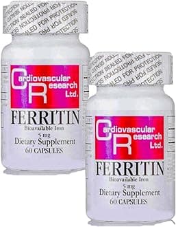 Cardiovascular Research Ferritin (bioavailable Iron), 60 Count (Pack of 2)