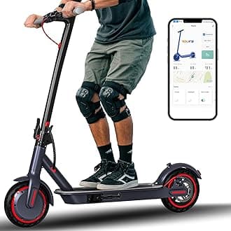 Electric Scooter Adults, 350/500/600W Motor Foldable Design with Dual Brakes, Smart App Control