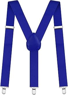 Mens Braces, Mens Suspenders with Strong Metal Clips, 3.5cm Wide Heavy Duty Suspenders for Men Women Business Wedding Casual