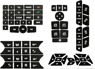 AtticZone Dash Button Repair Kit Stickers Decals Compatible with Benz 2008-2014, A B C E G CLS SL GLK Class, Style 1