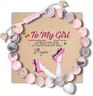 Natural Stone Adjustable Bracelet, Gifts for Girlfriend Unique, Unique Gifts For Women, Relationship Bracelets, Valentines Day Gifts For Her Wife, Valentine Day Gifts For Her