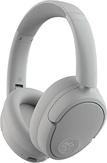 JLab JBuds Lux ANC Wireless Over-Ear Bluetooth Headphones, Cloud White, Hybrid Active Noise Cancelling, Customizable Sound, Spatial Audio Compatible