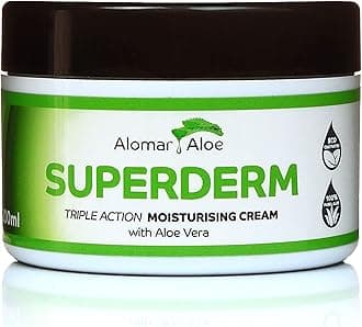 Ultimate Skin Care: Superderm Organic Aloe Vera Moisturising Face & Body Lotion, Eczema Relief Cream for Men & Women - Hydrating Moisturiser for Mens and Womens Face.
