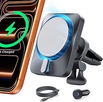 ESR for 15W Apple-Certified MagSafe Car Mount Charger - CryoBoost Phone Cooling Faster Charging with 40W PD for iPhone 17e Air 17 Pro Max 16 15 14 Plus 13 12 Mini, Galaxy 25/26 Series
