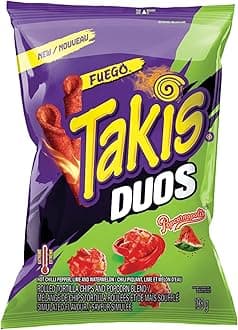 TakisDuos Fuego Tortilla Chips, 198g/6.9 oz
