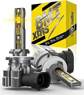 BMT xms 880 881 Fog Light Bulb - 10000LM 3000K Amber Yellow Fog Light Replacement Bulbs, Pack of 2