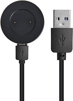 Charger Compatible with Huawei Watch GT/GT2/GT 2e/GT Classic/GT Sport, Honor Watch Magic/Magic 2/Dream/GS Pro-USB Black Charging Cable