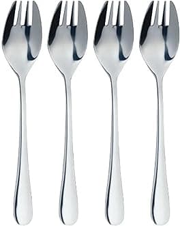 MasterClass KitchenCraft MCBUFFETF Stainless Steel Buffet Fork Set, 4 Pieces, Silver