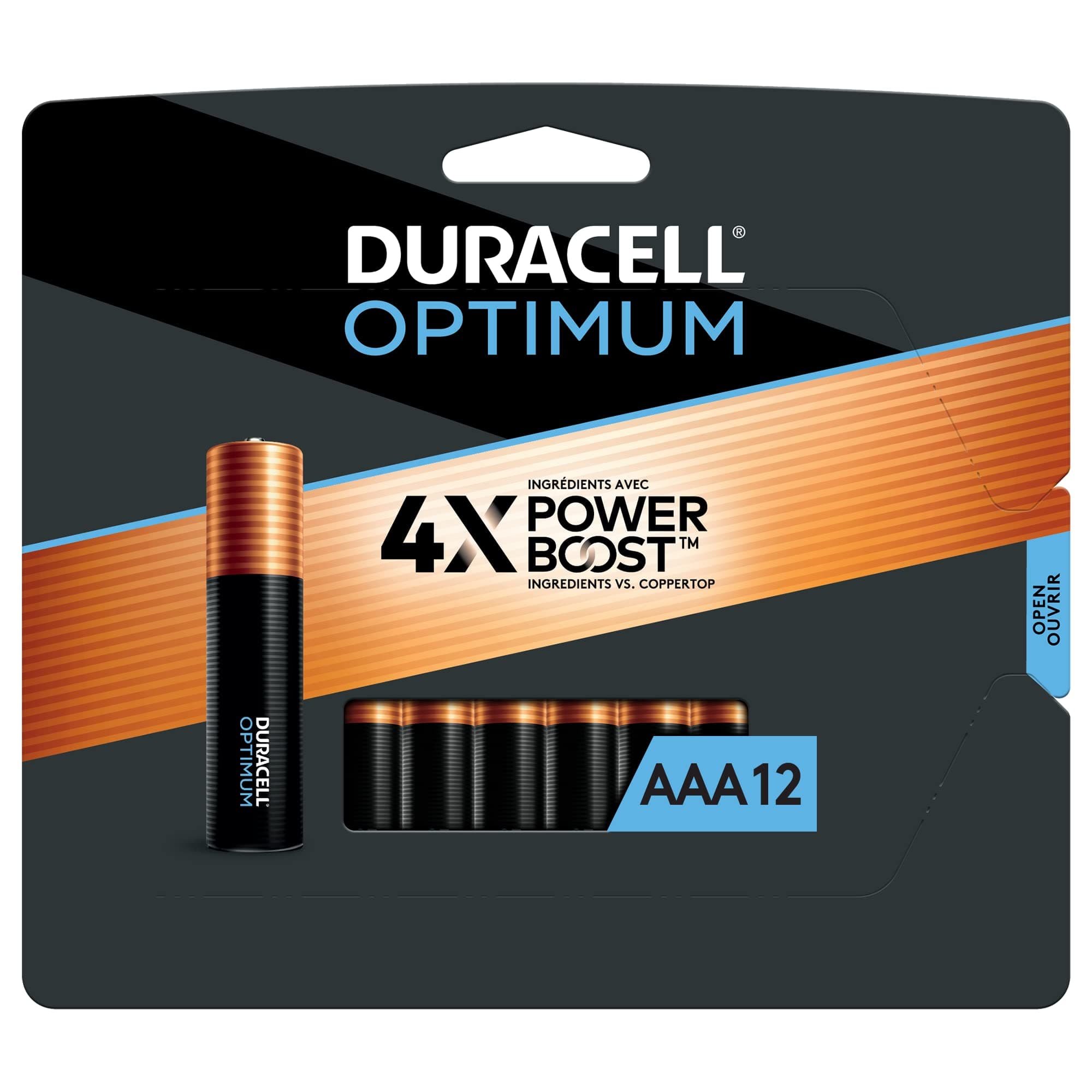 Optimum AAA Batteries with Power Boost Ingredients, 12 Count Pack with Long-lasting Power, All-Purpose Alkaline AAA Battery for Household and Office Devices