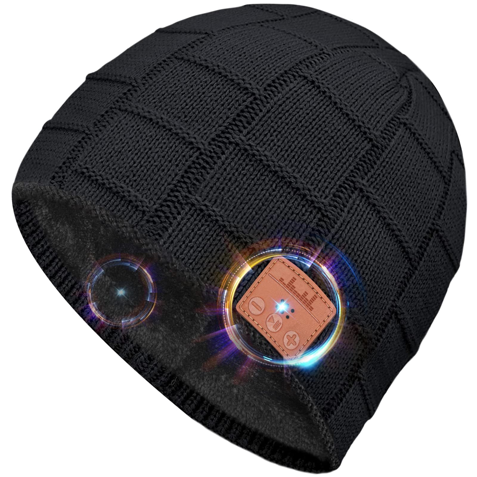 Stocking Stuffers for Men Bluetooth Beanie - Bluetooth Hat Christmas Tech Gifts for Men Dad Women Husband Him Teenagers Boys, Bluetooth Winter Hat with Headphones Unique Birthday Gift Ideas Presents