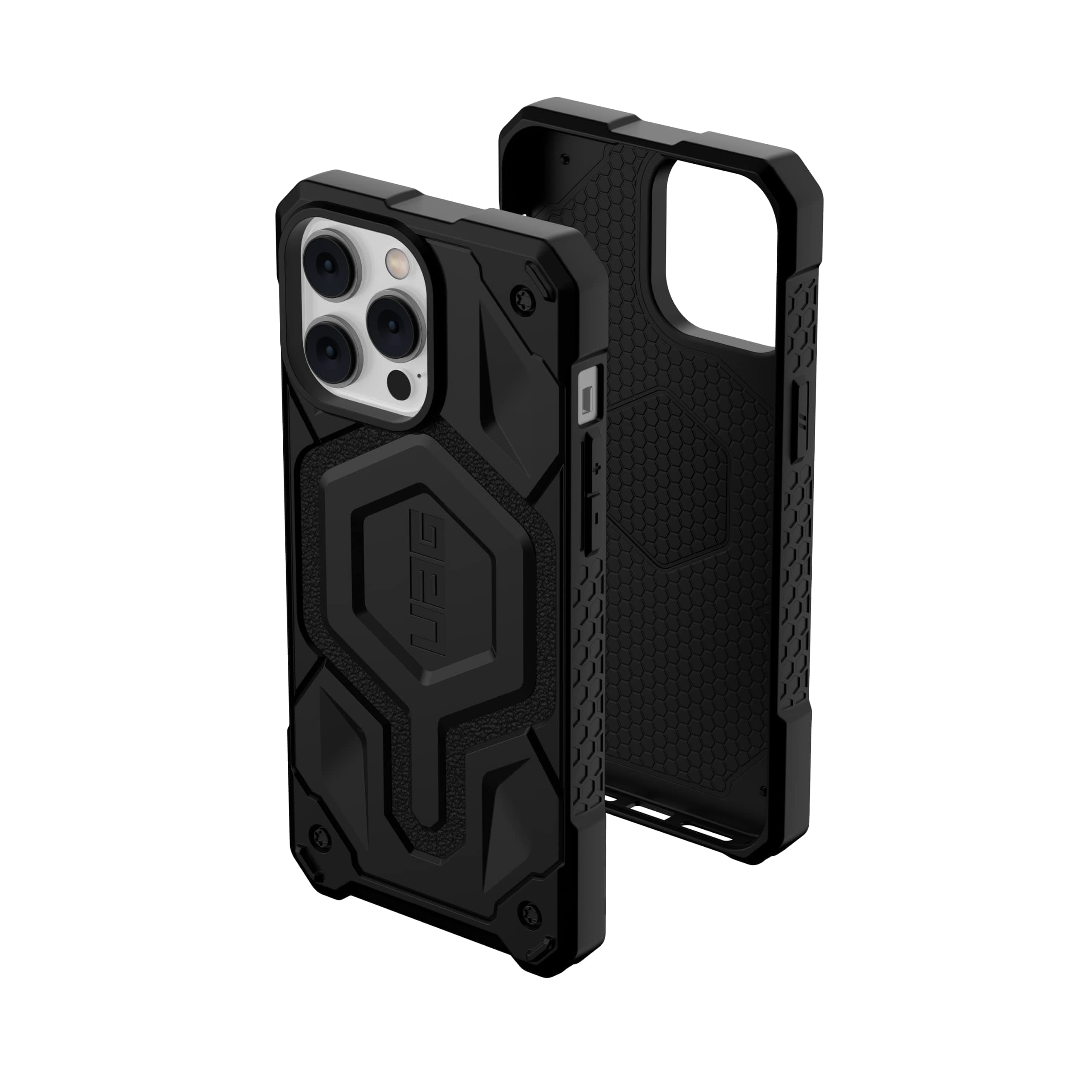 URBAN ARMOR GEAR UAG Designed for iPhone 14 Pro Max Case Black 6.7" Monarch Pro Build-in Magnet Compatible with MagSafe Charging Rugged Shockproof Dropproof Premium Protective Cover