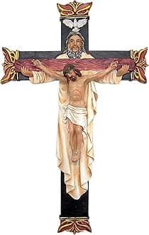 Religious Holy Trinity Wall Crucifix