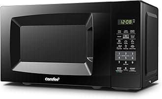 EM720CPL-PMB Countertop Microwave Oven with Sound On/Off, ECO Mode and Easy One-Touch Buttons, 0.7cu.ft, 700W, Black