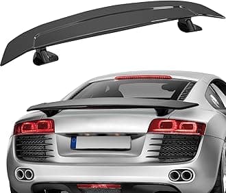 VEVOR GT Wing Car Spoiler, 46.3 inch Universal Spoiler, Compatible with Most Sedans and Coupes, High Strength ABS Material, Car Rear Spoiler Wing, Racing Spoiler BGW/JDM Drift Glossy Black