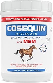 Nutramax Cosequin Optimized with MSM Joint Health Supplement for Horses - Powder with Glucosamine and Chondroitin, 1400 Grams