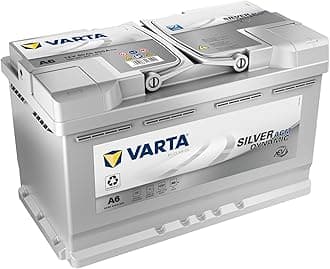 VARTA Silver Dynamic AGM Battery A6 - Start-Stop and xEV Car Battery 12V 80Ah 800A - Starter Battery for Cars with High Energy Requirements