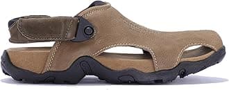 Men Khaki Closed Toe Sandals