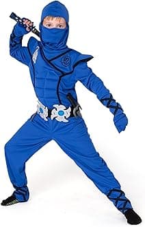 Halloween Ninja Costume, Ninja Outfit Set for Kids, Halloween Costumes for Boys Dress Up Party