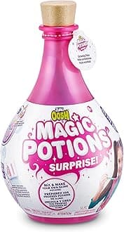 Oosh Potions Slime Surprise (Pink) by ZURU DIY Slime Kit with Sparkles, Beads, Glittler, Stress Relief, Party Favors, Magical Fluffy Putty Slime for Kids and Girls Ages 6+