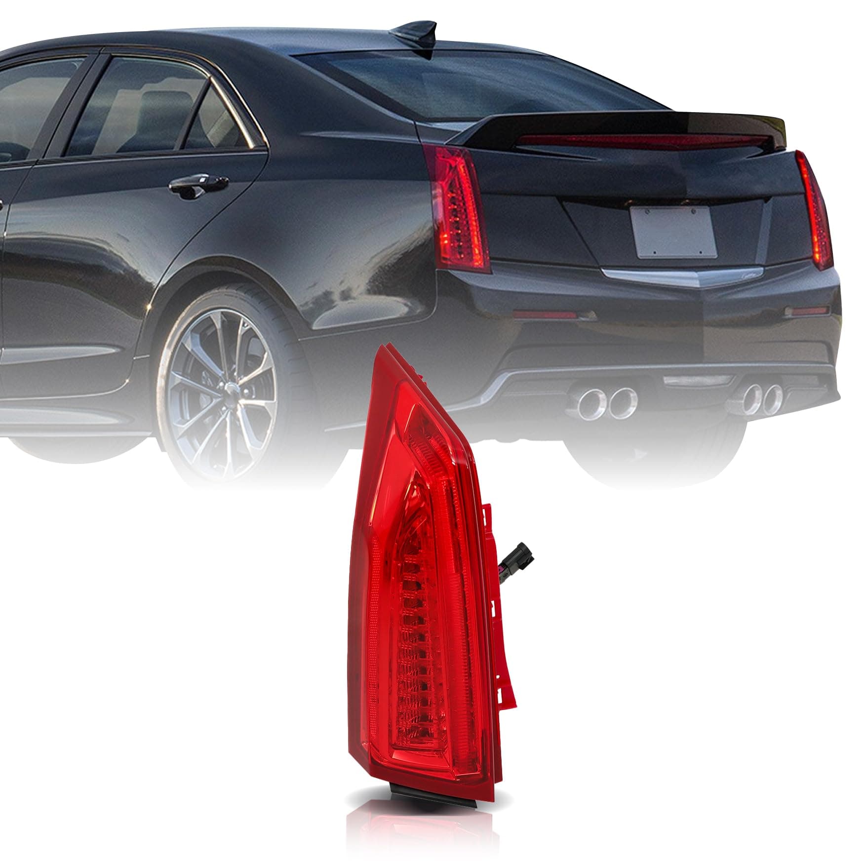 WFLNHB Left Side Tail Light Assembly Replacement for ATS 2013-2017 Driver Side Rear Brake Lamp GM2800260 84081571
