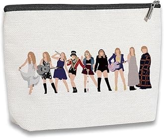 Music Lover Gifts for Women, Album Inspired Gift, Song Lovers Gift, Makeup Bag Gifts for Mom Daughter Sister Friend BFF Girls, Singer's Merchandise, Travel Toiletry Makeup Organizer Zipper Pouch