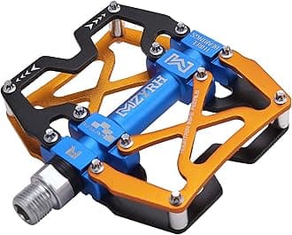 MZYRH Mountain Bike Pedals, Ultra Strong Colorful CNC Machined 9/16" Cycling Sealed 3 Bearing Pedals