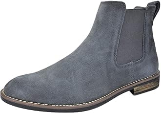 Bruno MarcMen's Suede Leather Chelsea Ankle Boots