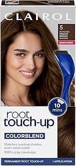 Root Touch-Up by Nice'n Easy Permanent Hair Dye, 5 Medium Brown Hair Color, (Pack of 1)