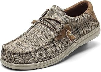 Men's Walking Boat Shoes-Slip On&Lace Up Casual Loafers, Comfortable & Lightweight Work Shoes | for Home, Leisure Travel, Driving Shoes