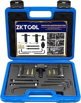 - ZKTOOL GM245 Fuel Injector Rail Assembly Remover Tool Fuel Injector Seals Install Replace Tools Set Compatible with Cadillac Saturn Pontiac Chevrolet Subaru 6706 EN-49248 EN-49245 EN-51105 18683AA000