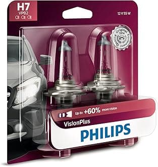 H7 Visionplus Upgrade Headlight Bulb With Up To 60% More Vision, 2 Pack