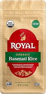 White Basmati Rice - Organic Long Grain Basmati Rice - 2 lb Bag
