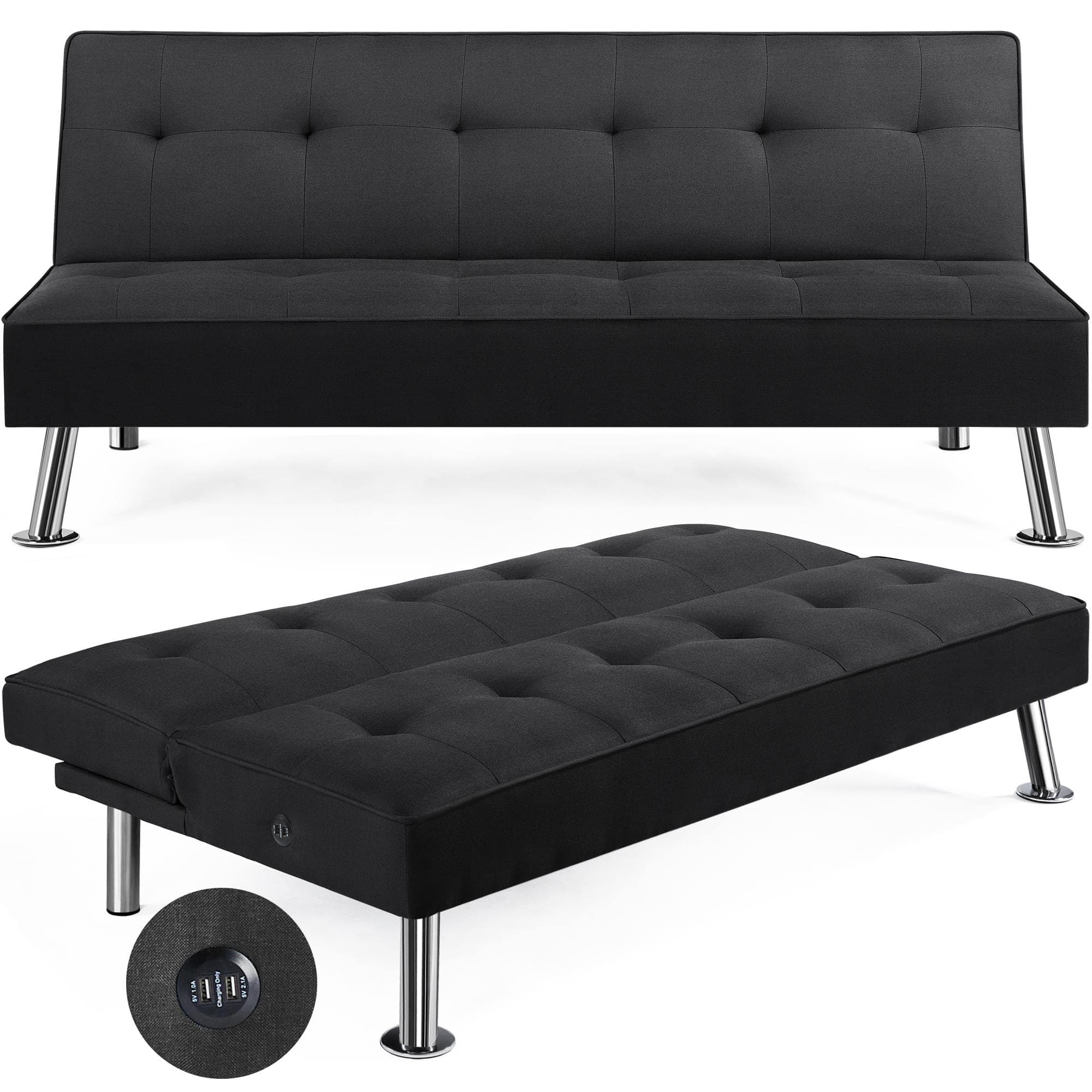 Yaheetech Convertible Futon Sofa