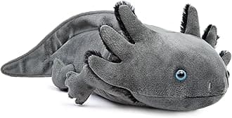 ZHONGXIN MADE Simulation Axolotl Plush - Super Large 30Inch Grey Axolotl Stuffed Animal, Realistic Cute Grey Reptilian Toys Real Plushie Large Weighted, Unique Plush Gift Collection for Kids