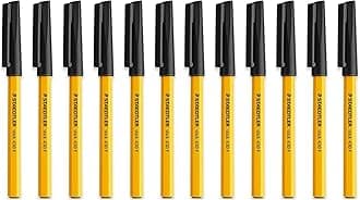 STAEDTLER Fine 0.3mm 430 F Stick Ballpoint Pens Writing Pen Smooth - Black Ink (12)