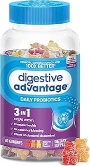 Digestive Advantage Daily Probiotic Gummies (80 Count), 100x