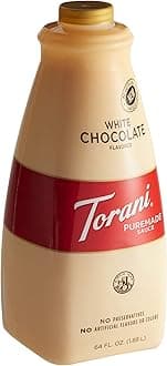 Torani Puremade Sauce, White Chocolate Flavor, GMO Free & Gluten Free, 64 Fl. Oz. 1.89 L