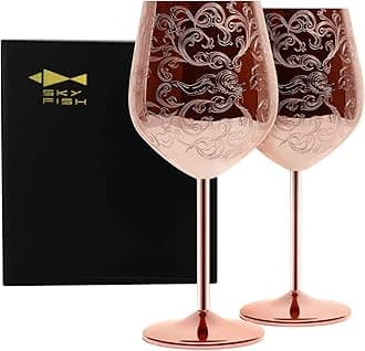 Stainless Steel Wine Glasses, Luxury Red Wine Goblet Set of 2, 480ml Royal Style Wine Cups for Wedding Anniversaries, Birthday Gifts for Women, Suitable for Outdoor Camping, Picnics