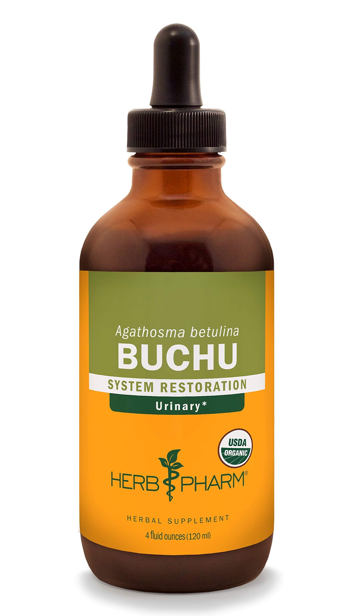 Herb Pharm Certified Organic Buchu Liquid Extract for Urinary System Support - 4 Ounce