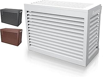 Airdeko Premium Mini Split AC Air Conditioner Cover for Outside Units - Decorative Metal Mini Split Condenser Cover - Rustproof, All-Season Outdoor Protection with Sleek Design - Secure & Durable (M)