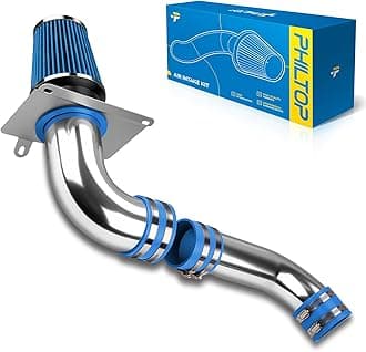 PHILTOP Cold Air Intake Blue Tube Compatible With Ford Mustang 1989-1993 5.0L, Blue