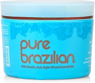 Deep Conditioning Masque - Deep Conditioner Hair Treatment with Brazilian Keratin, Acai, and Arginine - 16 Fl Oz