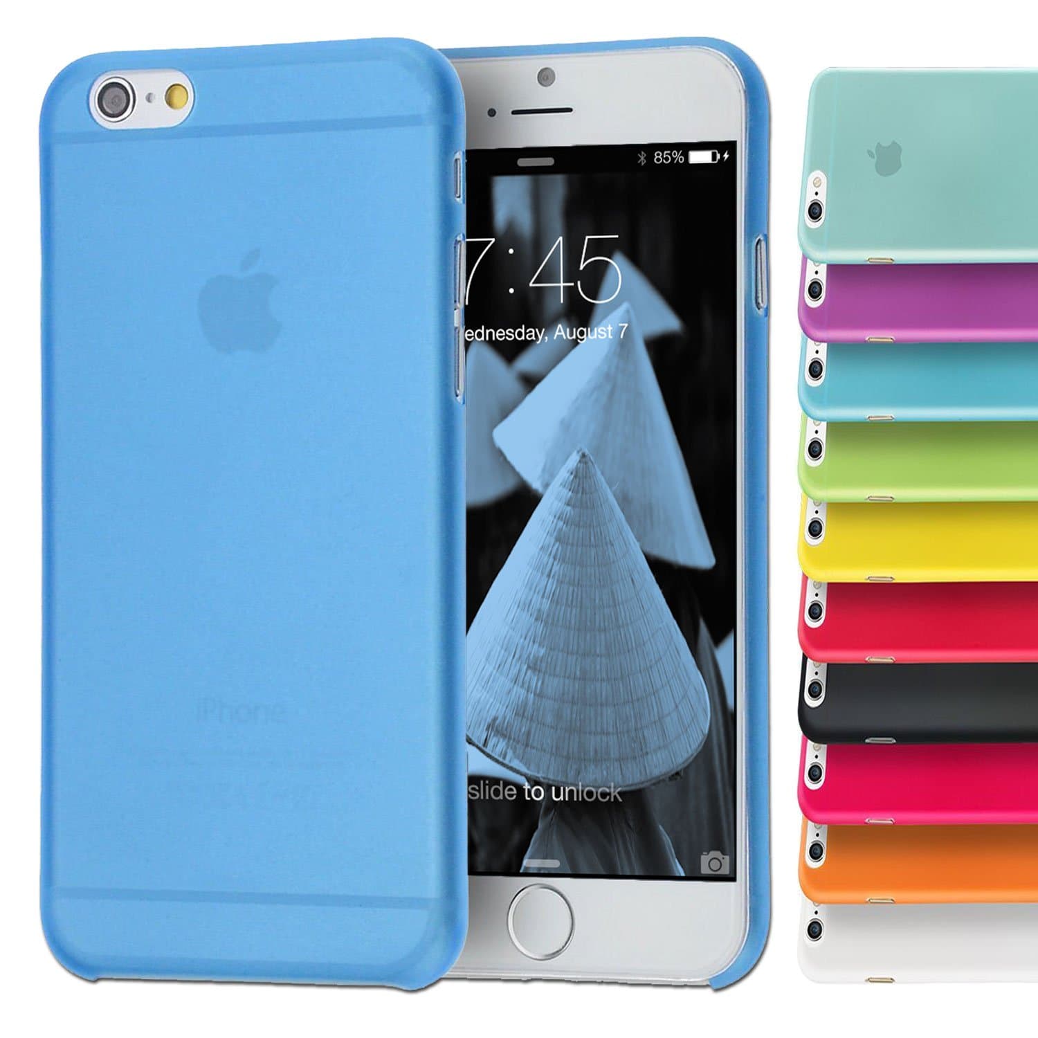 Iphone 6 Plus Case, 5.5 Inch Ultra Slim 0.3mm Case / Extremely Thin Transparent TPU Back Cover / Air Thin (Does NOT Fit I Phone 5 5s 5c 4 4s or 6 4.7 Inch Screen) (Blue)