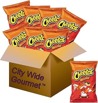 Crunchy Cheese Flavored Snacks, 2 oz Bags, Pack of 8