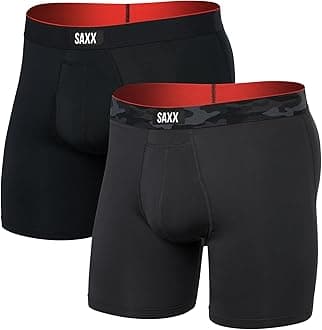 Men's Multi-Sport Mesh Boxer Brief Fly 2 Pack